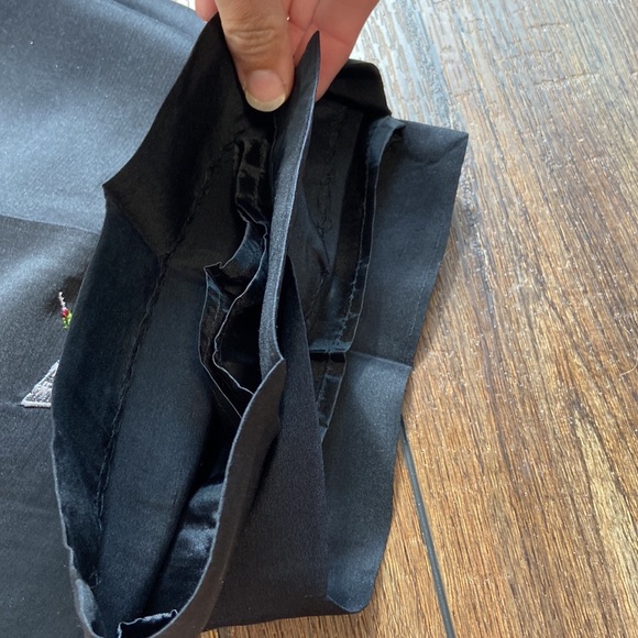 S.L.B. Embroidered Silk Cocktail Slacks Size 18 - Picture 4 of 11